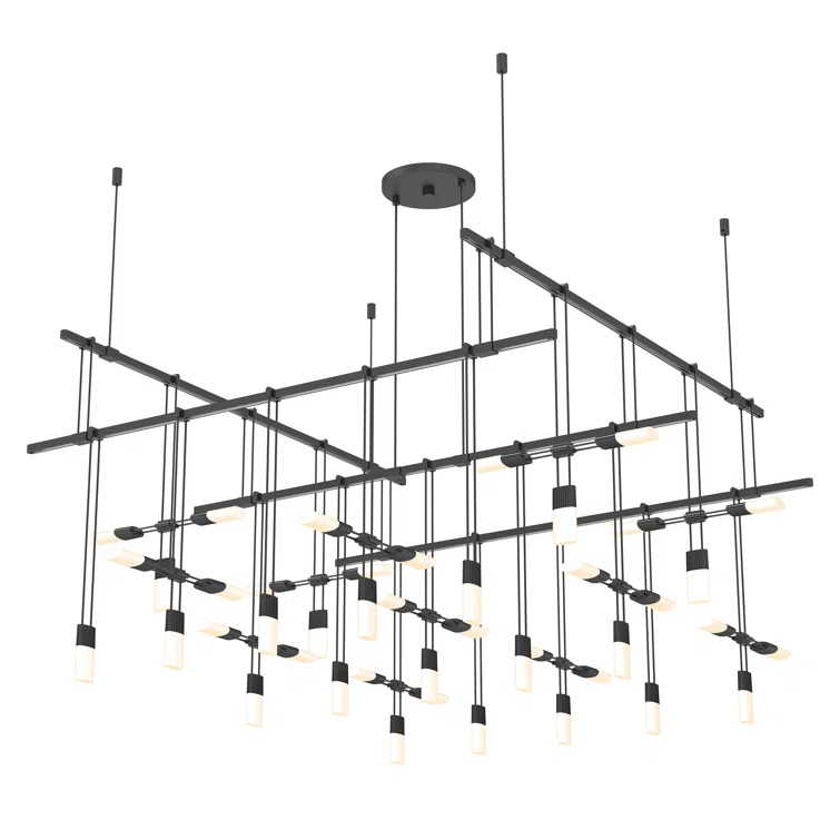 SONNEMAN Suspenders 19 - Light Dimmable LED Modern Linear Chandelier