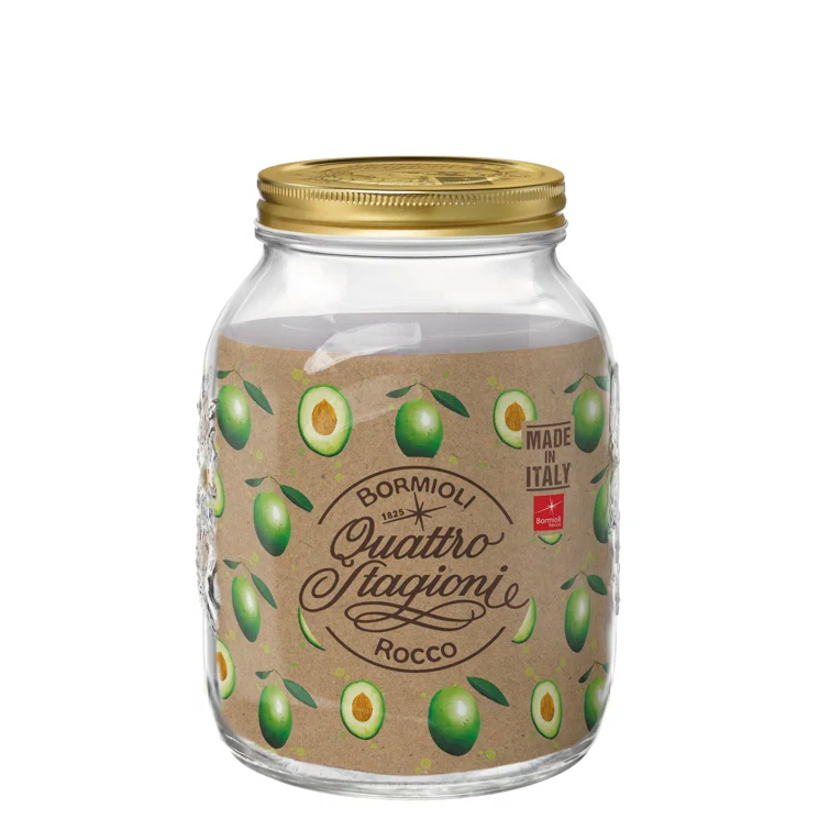 Bormioli Rocco Quattro Stagioni Food Jar wide Mouth (Set of 6)