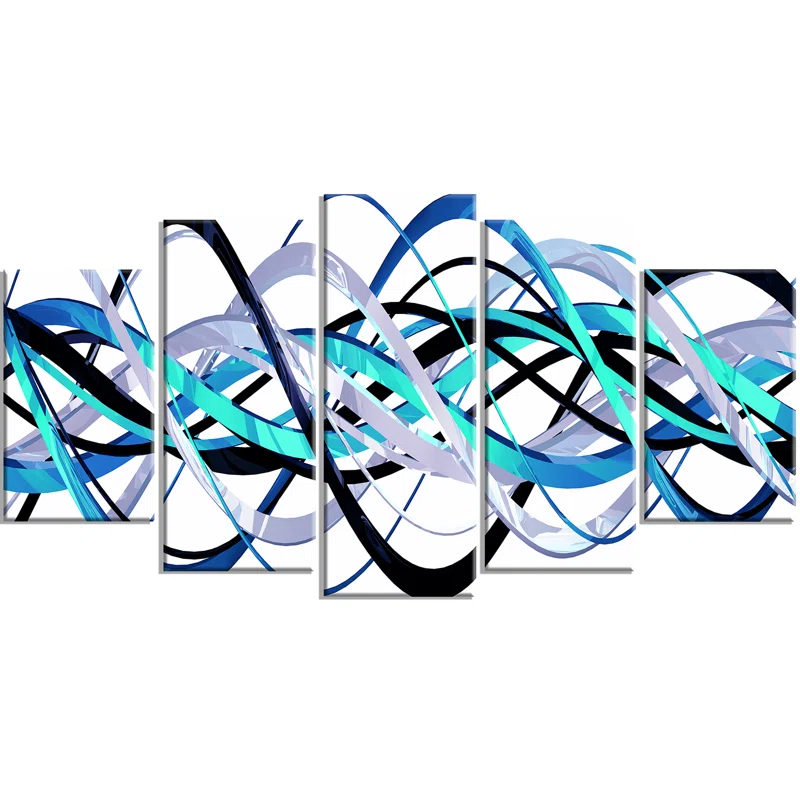 Orren Ellis " Blue And Silver Waves " 5 - Pieces