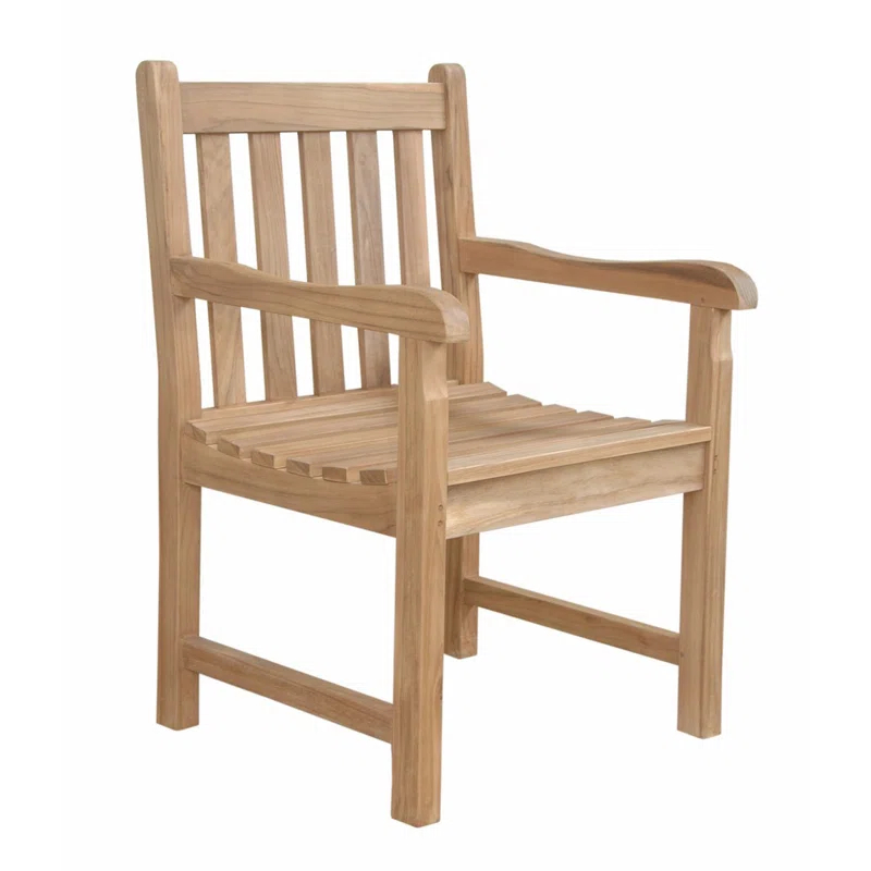 Anderson Teak Braxton Wood Outdoor Dining Armchair