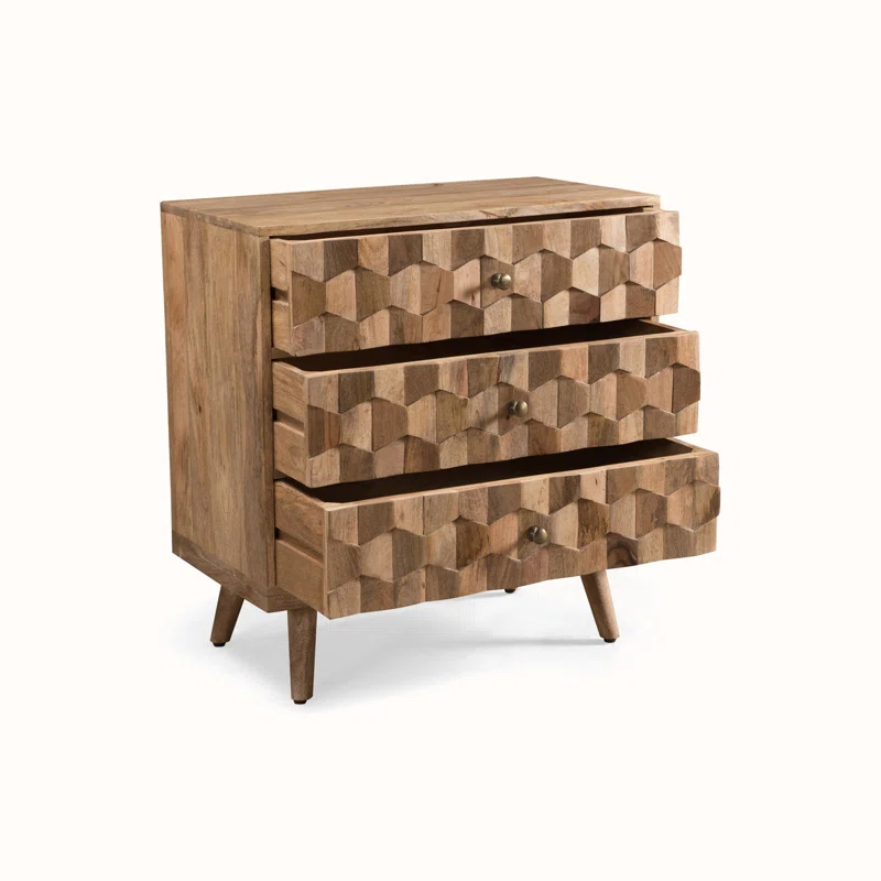 Millwood Pines 3 Drawer Dresser Chest
