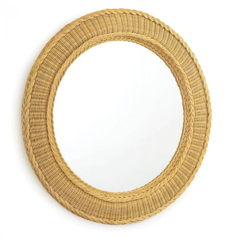 Pierre Rattan Mirror, Natural, 32"H (21-1126 50502QZ)