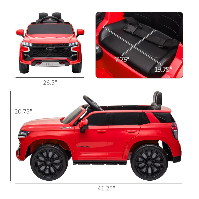 Aosom 12 Volt All-Terrain Vehicles Battery Powered Ride On with Remote Control