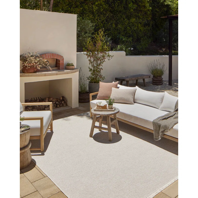 Amber Lewis x Loloi Amber Lewis x Loloi Malibu Ivory / Dove Indoor / Outdoor Area Rug
