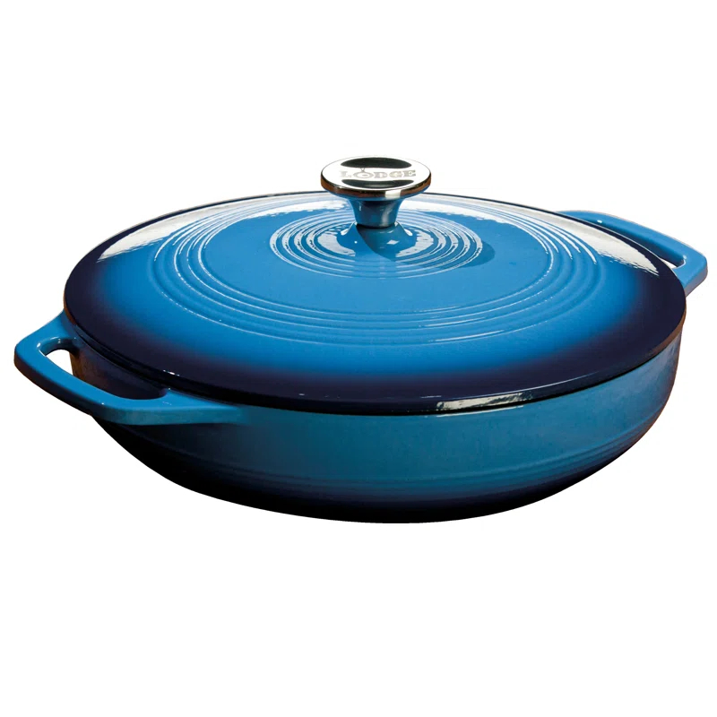 Lodge 3.6 Quart Enameled Cast Iron Casserole
