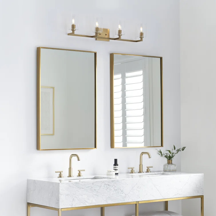 Haines 4 Light Transparent Dimmable Vanity Light