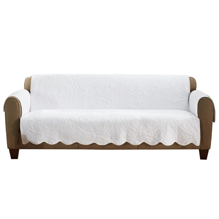 Sure Fit Heirloom Quilt Furniture Cover Cotton Box Cushion Sofa Slipcover