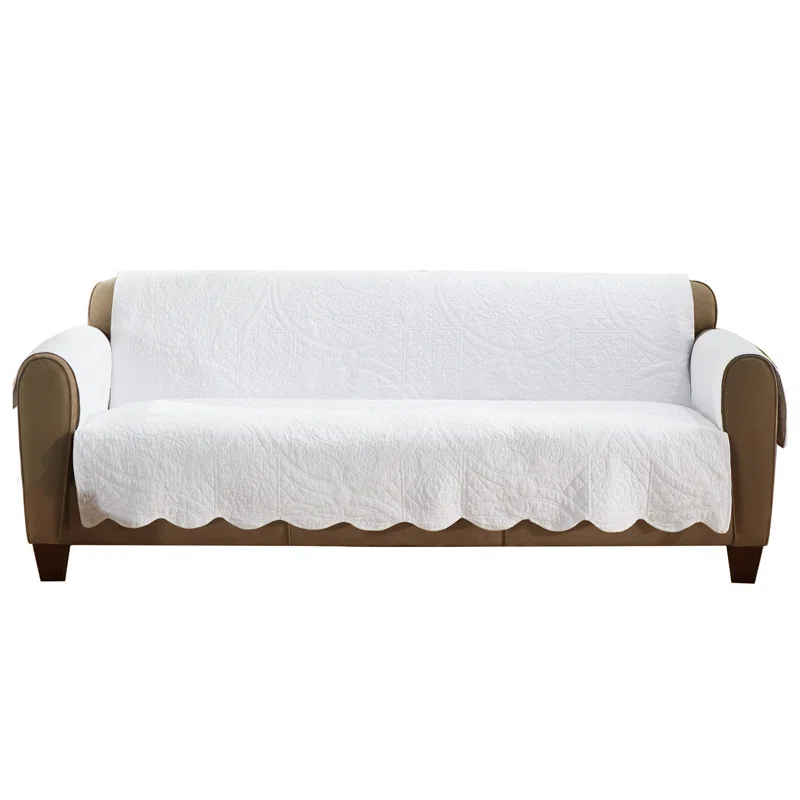 Sure Fit Heirloom Quilt Furniture Cover Cotton Box Cushion Sofa Slipcover