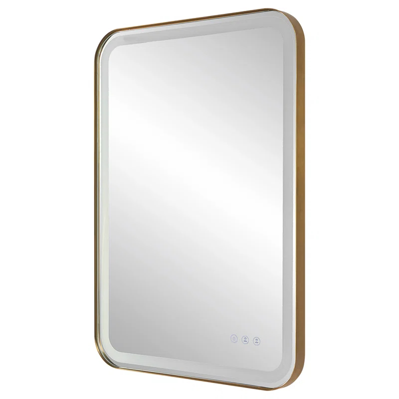 Uttermost Crofton Metal Flat LED Wall Mirror