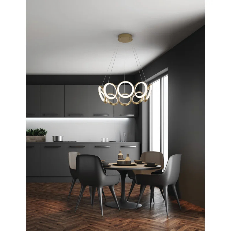 Kuzco Lighting Oros 10 - Light Dimmable LED Classic / Traditional Chandelier