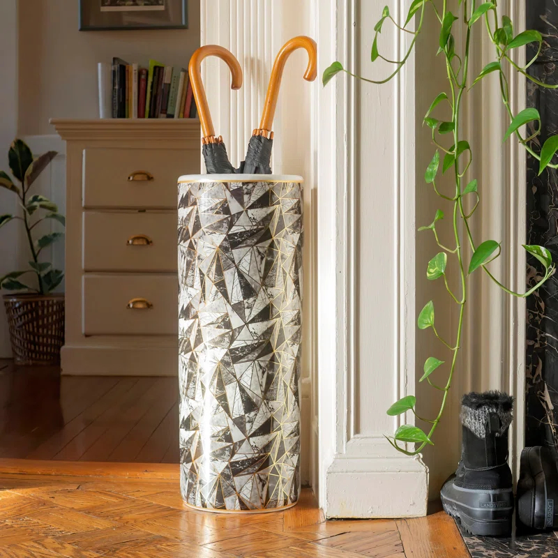Everly Quinn Handmade Ceramic / Porcelain Floor Vase