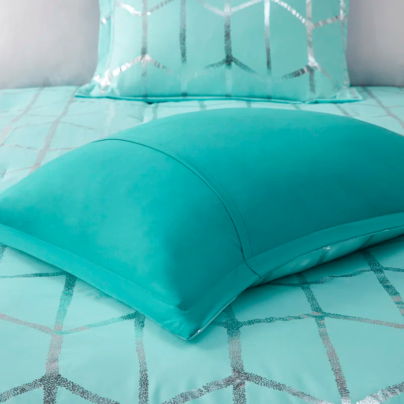 Raina Metallic Printed Comforter Set
