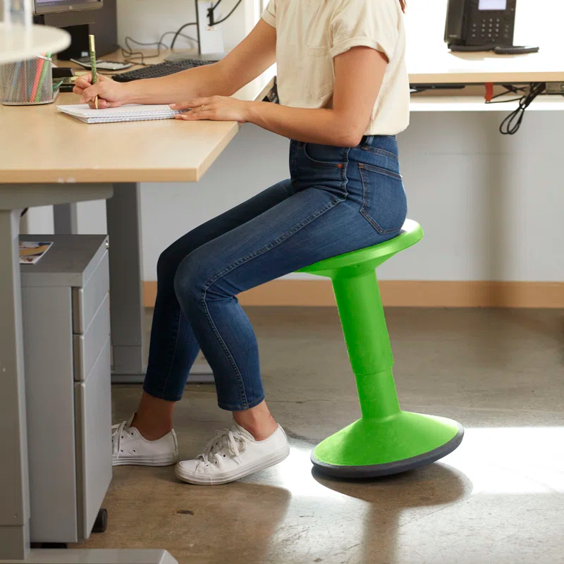 ECR4Kids SitWell Wobble Stool, Adjustable Height, Active Seating