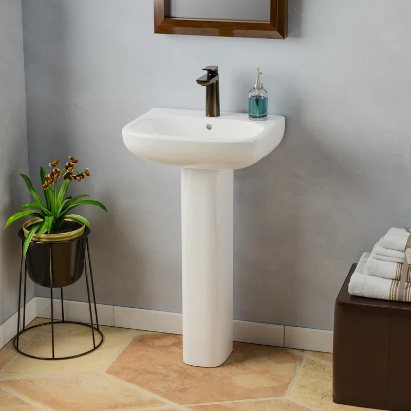 Barclay 3-2021WH Barclay Tonique White Bathroom Sink