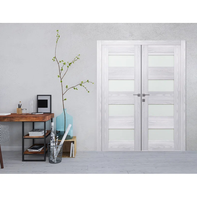 Belldinni Avon Solid + Manufactured Wood without Installation Hardware Kit Prehung Door