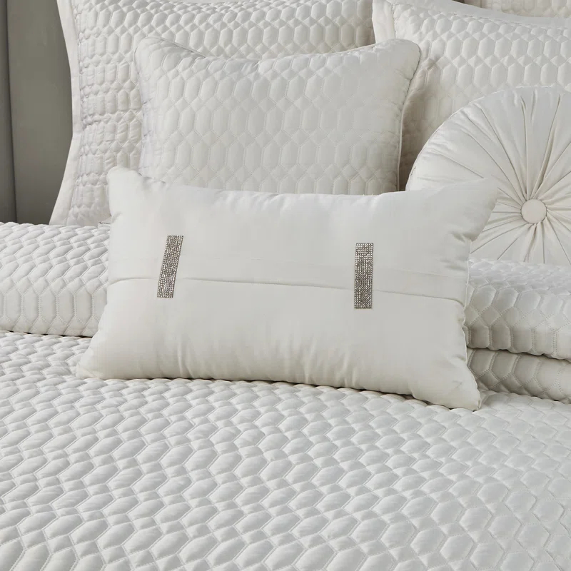 Blanchard Brilliance Quilted Boudoir Decorative Throw Pillow