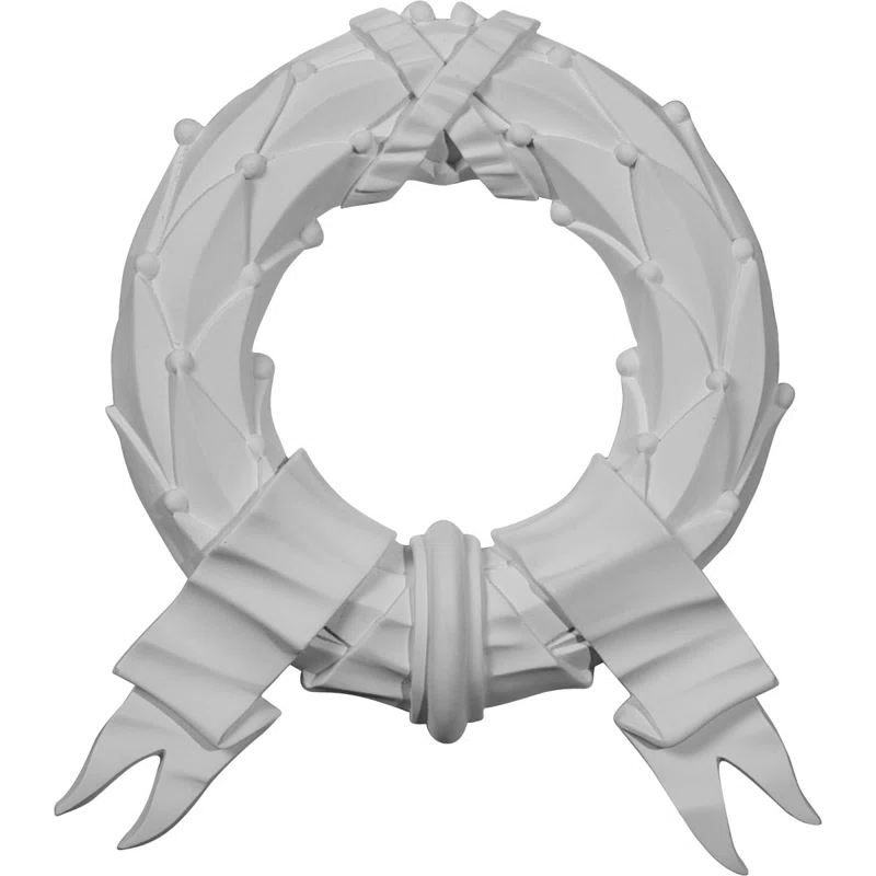 Wreath 11.38'' H x 10.25'' W x 1'' D Urethane Onlay Scroll