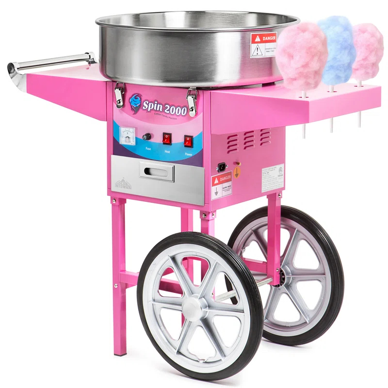 Olde Midway Cotton Candy Machine with Cart