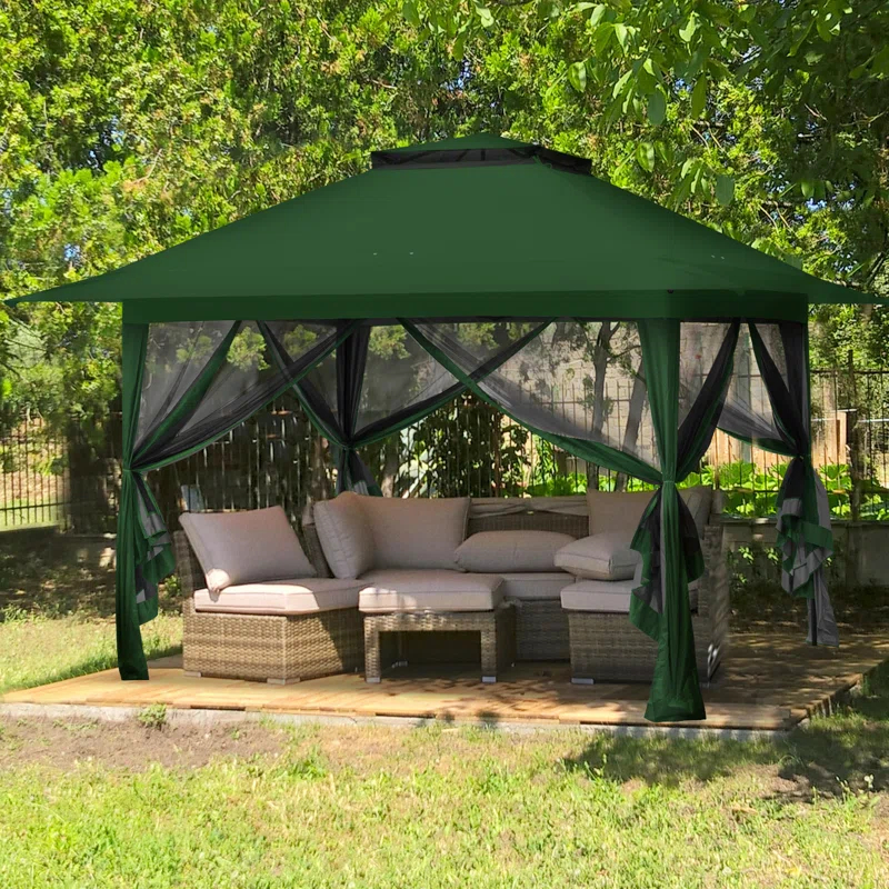 EAGLE PEAK Pop up Patio Gazebo 13 Ft. W x 13 Ft. D Metal Patio