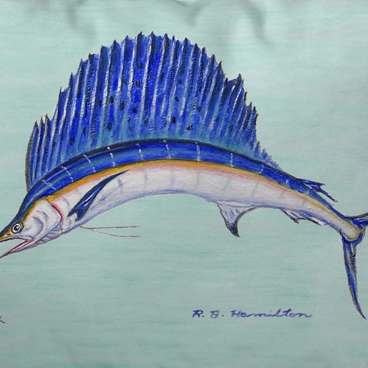 Betsy Drake Interiors Indoor/Outdoor Throw Pillow