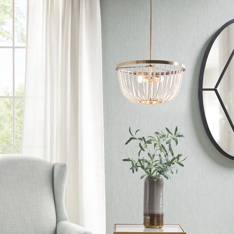 Hampton Hill Melrose 2-Light Beaded Chandelier