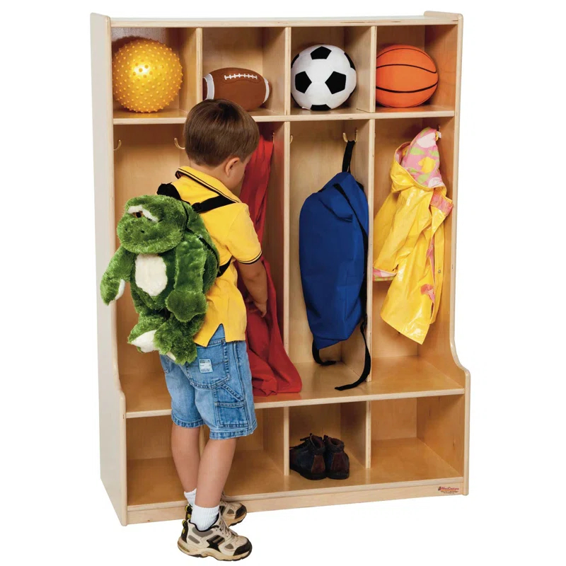 Wood Designs 3 Section Seat Locker