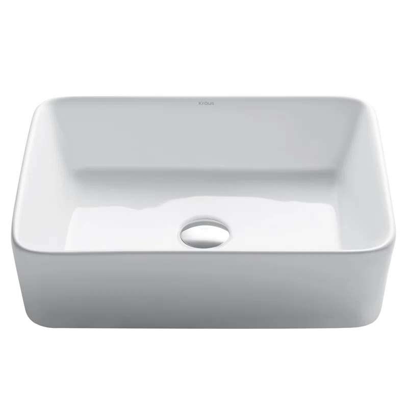 Kraus KCV-121 Thin ceramics Rectangular Vessel Bathroom Sink