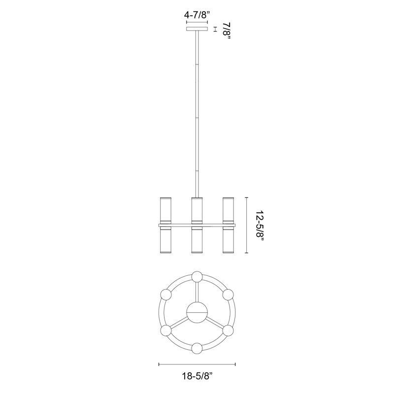 Alora Lighting Revolve 12 - Light Dimmable Wagon Wheel Chandelier