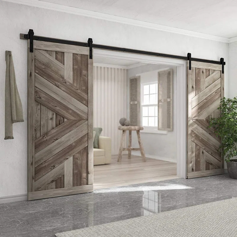 Lazio Sliding Standard Double Barn Door Hardware Kit