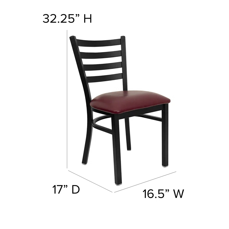 Flash Furniture Kendall Ladder Back Metal Restaurant Chair