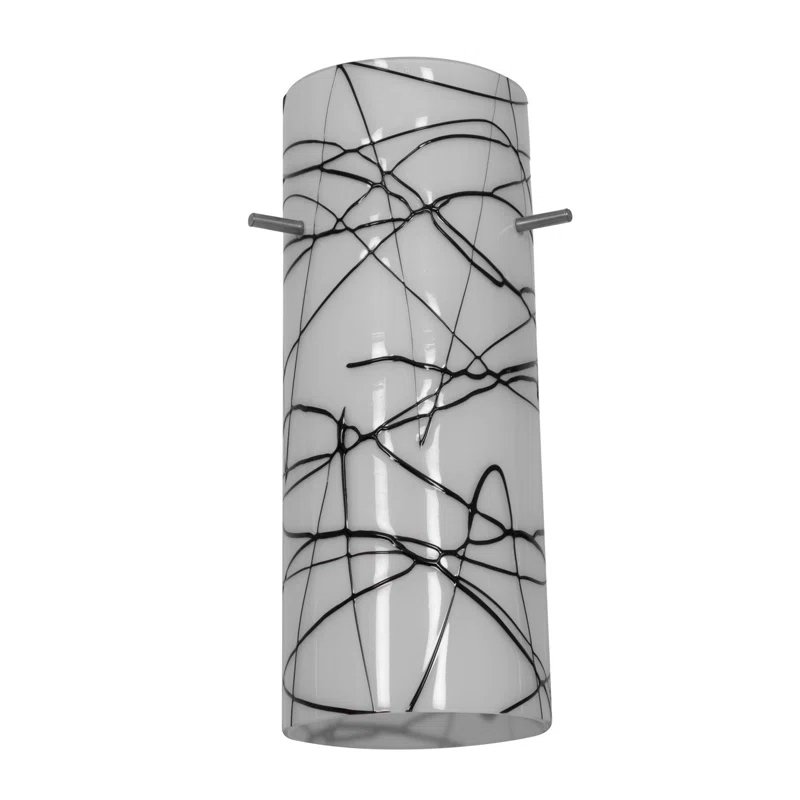 Wrought Studio™ 10'' H Glass Drum Pendant Shade