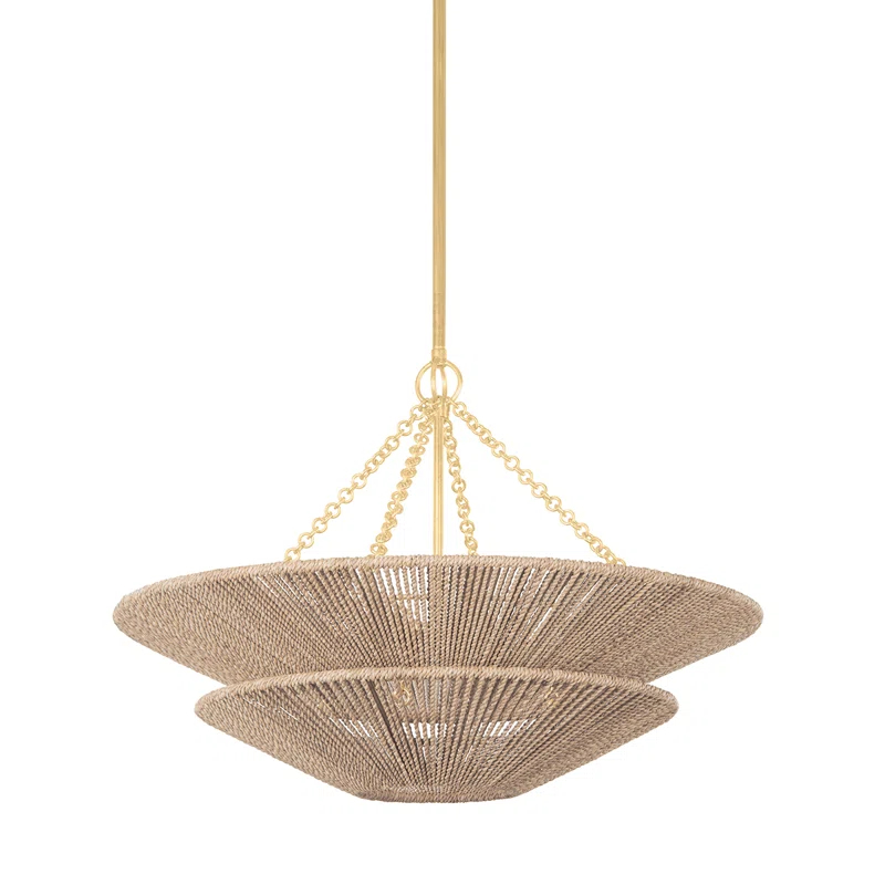Anaya Chandelier - Natural / 30" Dia
