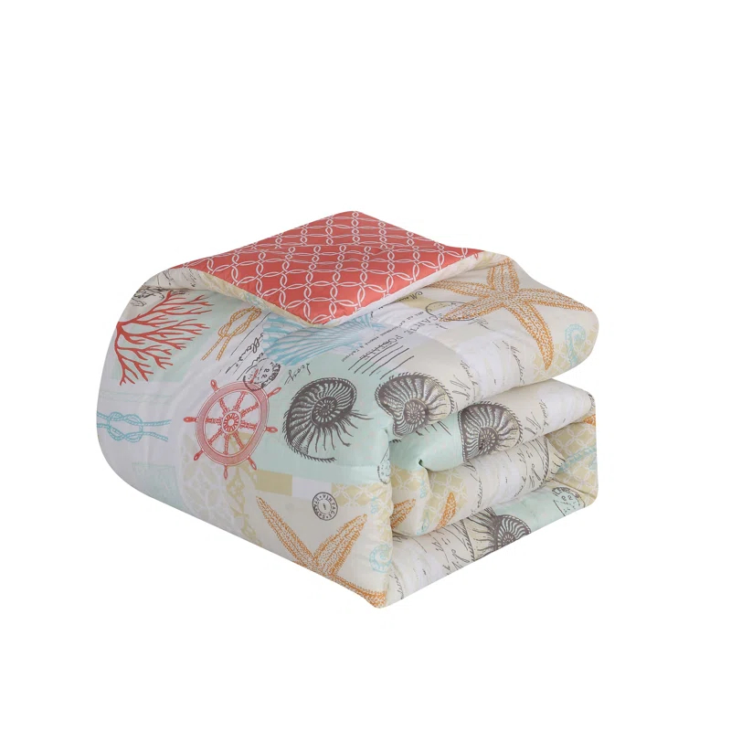 Belize Coastal Abstract Comforter Set