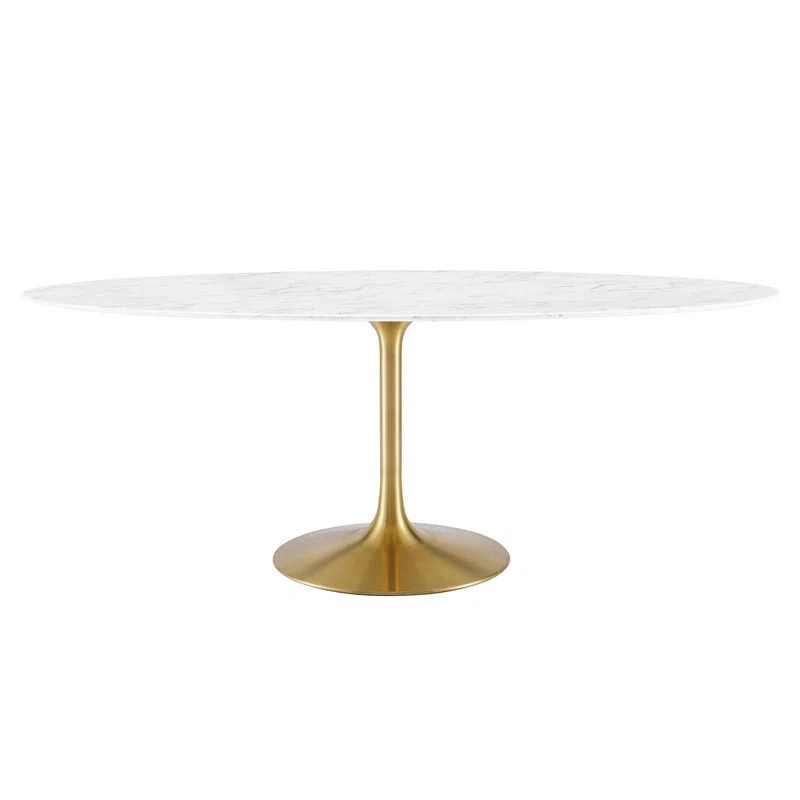 Modway Modway Lippa Oval Artificial Marble Dining Table