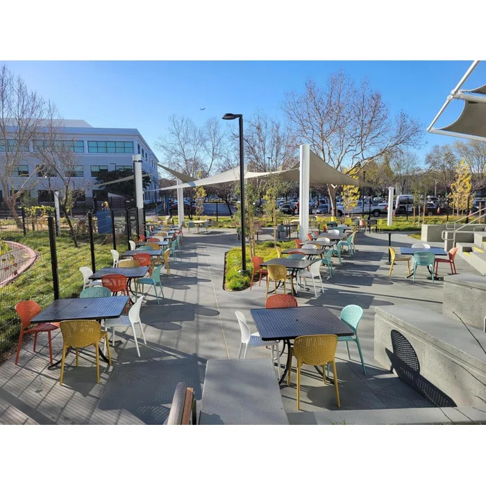 2xHome Set Of 2 Modern Plastic Pool Side Armless Dining Chair & Reviews | Wayfair