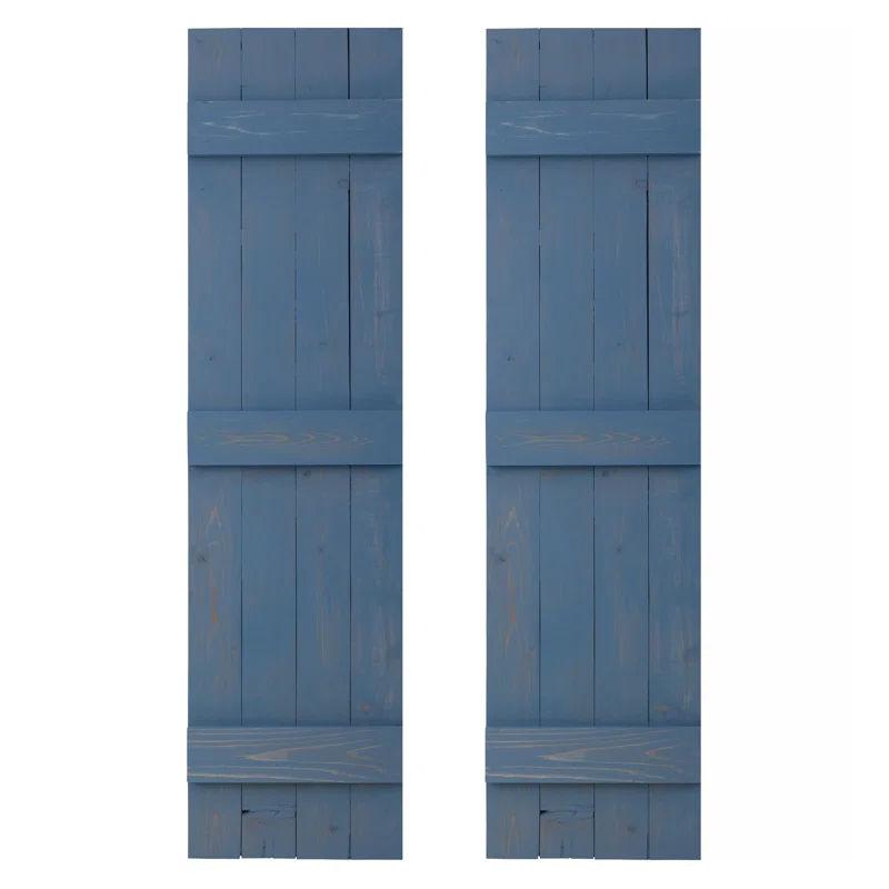Dogberry Collections 14'' Board & Batten Shutters (Set of 2)