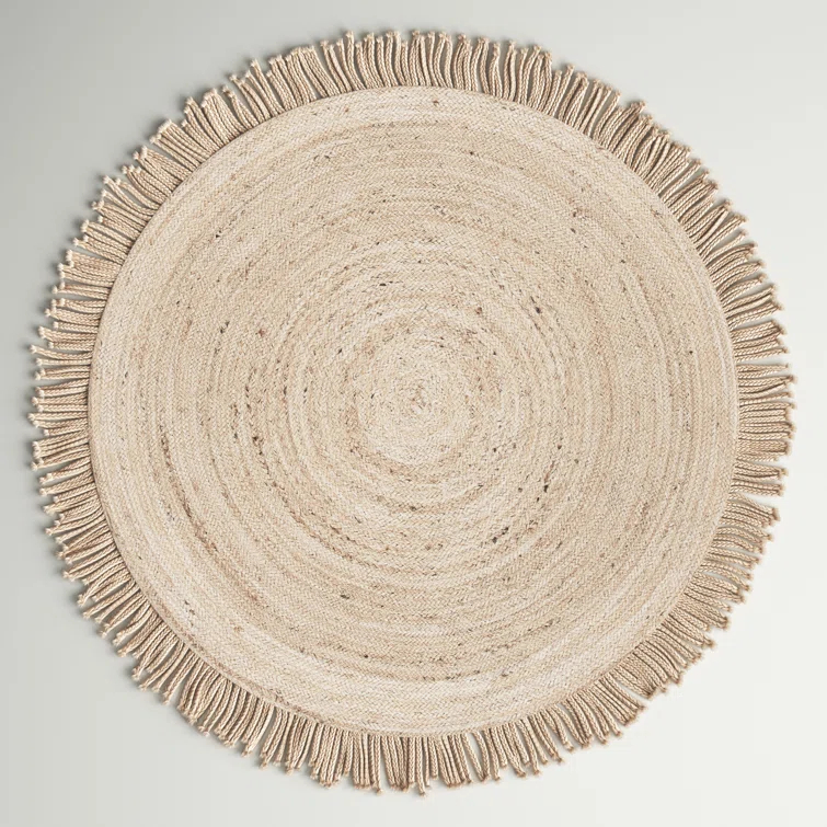 Sand & Stable™ Padley Round Handwoven Jute Beige Area Rug