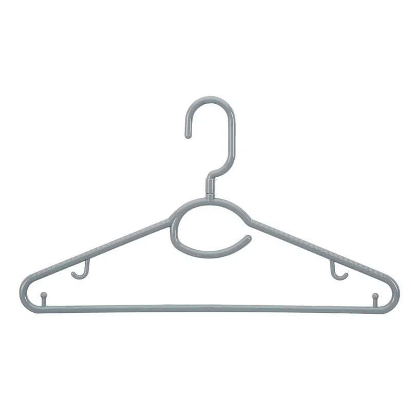 Laundry 360 Woolite Plastic Standard Hanger for Dress/Shirt/Sweater (Set of 5)