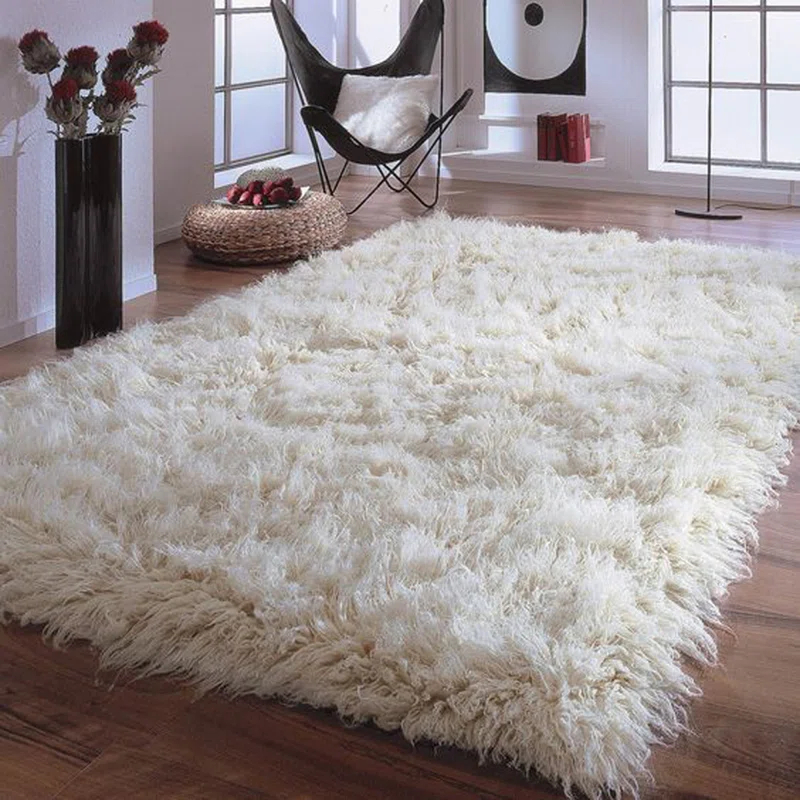 Mercer41 Ultra-plush Greek Flokati rugs. Thick 4" shag pile. Cugina Wool Area Rug