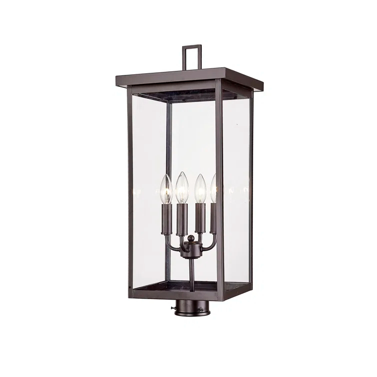 Millennium Lighting Barkeley 4 Light 26.13" Tall Outdoor Single Head Post Light