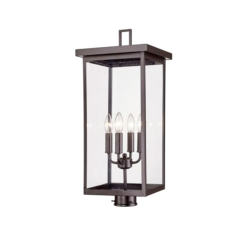 Barkeley 4 Light 26.13" Tall Outdoor Single Head Post Light