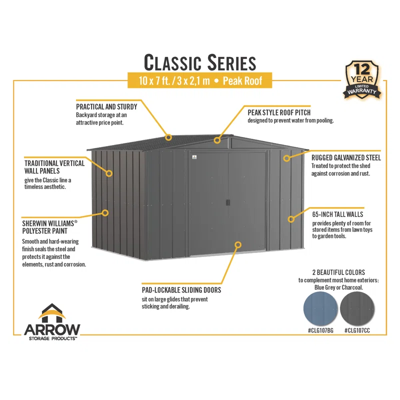Arrow Arrow Metal Storage Shed