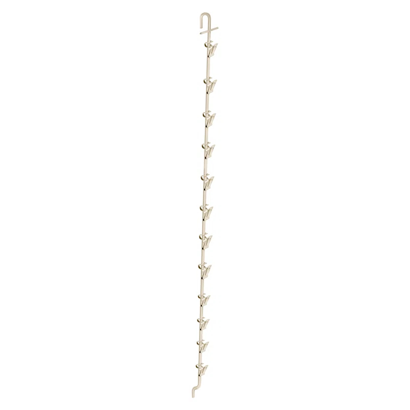 Azar Displays 800300 12 Station Metal Display Rod w/ Rounded Top, 10-Pack (Set of 10)