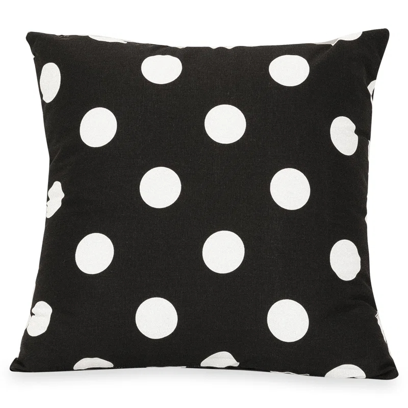 Polka Dot Polka Dots Cotton Reversible Throw Pillow