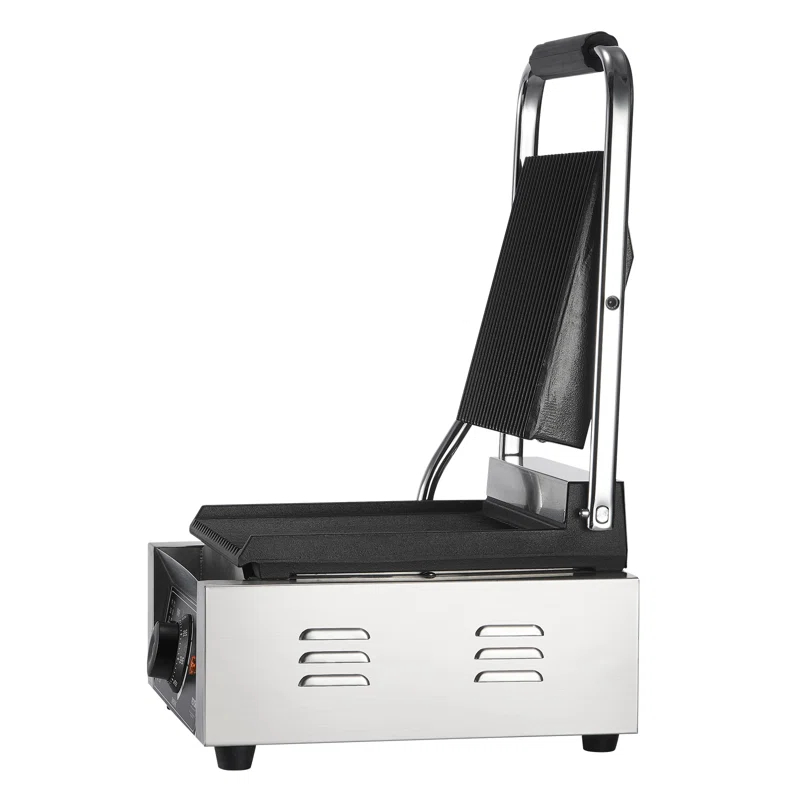 VEVOR VEVOR Commercial Panini Press Grill Electric Sandwich Maker Griddle Plate 9"x9"