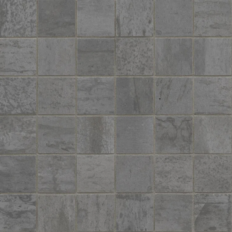 Ackland 12" x 12" Matte Porcelain Mesh-Mounted Mosaic Wall & Floor Tile