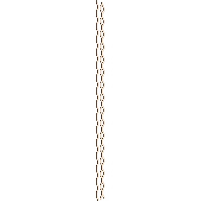 Ekena Millwork Wabash Adjustable Wood Decorative Slat Wall Panel Kit