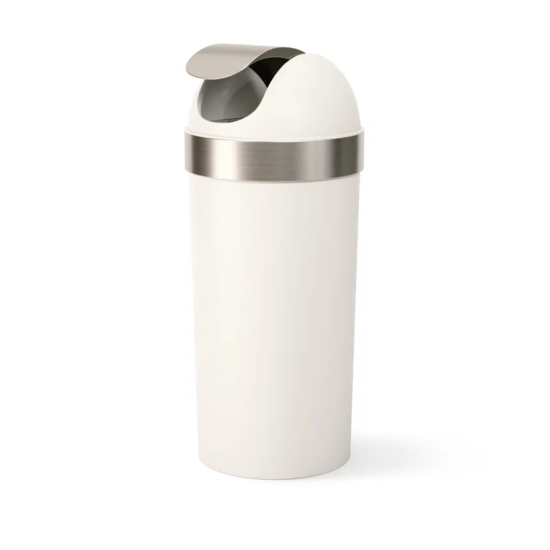 Umbra Venti Plastic Swing Top Trash Can - 16 Gallons