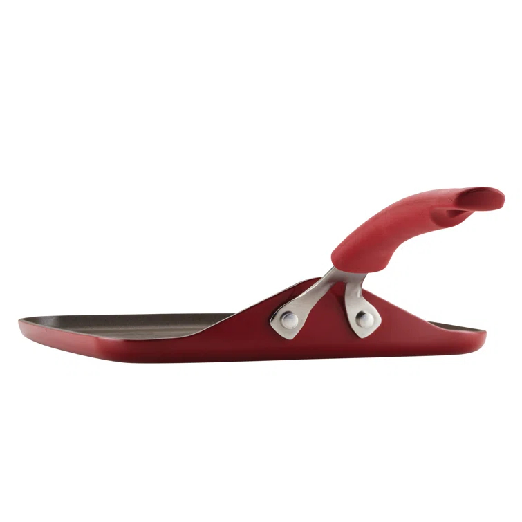 Rachael Ray Rachael Ray Cook + Create Aluminum Nonstick Square Stovetop Griddle Pan, 11-Inch