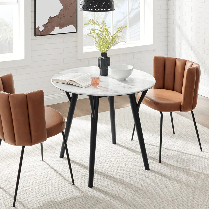 Modway Modway Gallant Round Performance Artificial Marble Dining Table